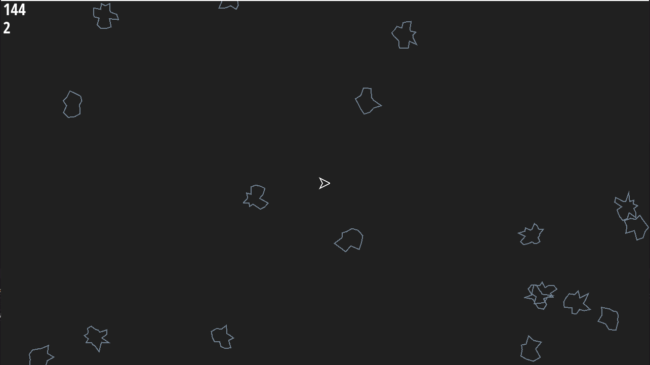 Asteroids screenshot 1